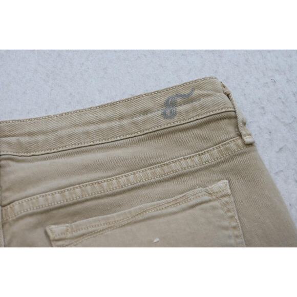 Lacoste Earnest Sewn Harlan Cigarette Leg Stretch Jeans Beige Womens Sz 29 x 32 - Picture 7 of 7